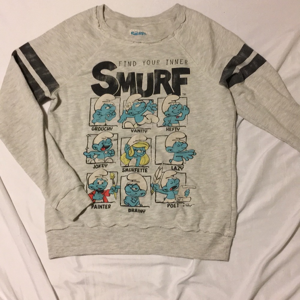 Smurfs light sweater shirt